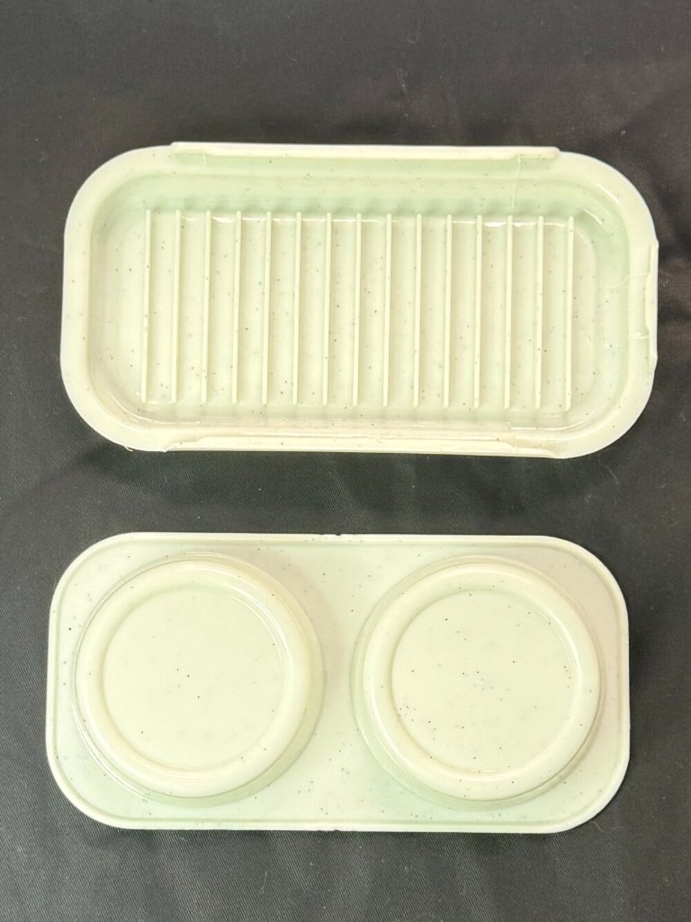 two-cavity microwave egg poacher